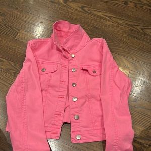 Forever 21 - 100% Cotton - bubblegum pink denim jacket - size L